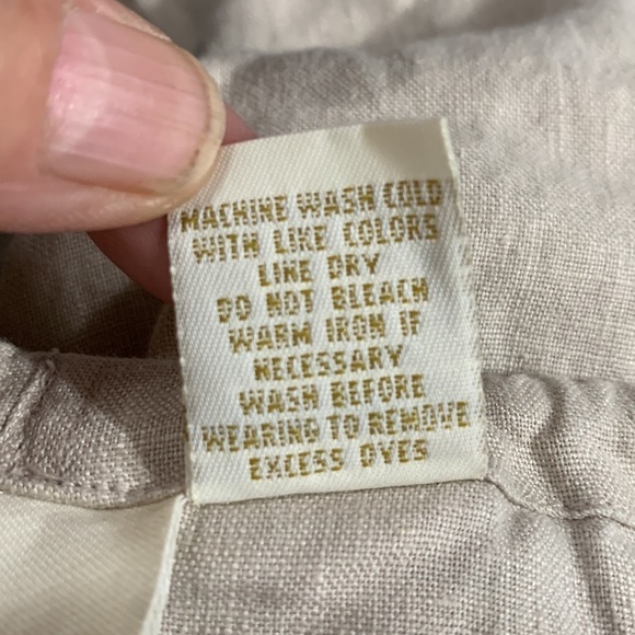 Merona 100% Linen Wide leg oversized pants, good condition *size controversial - Picture 4 of 4